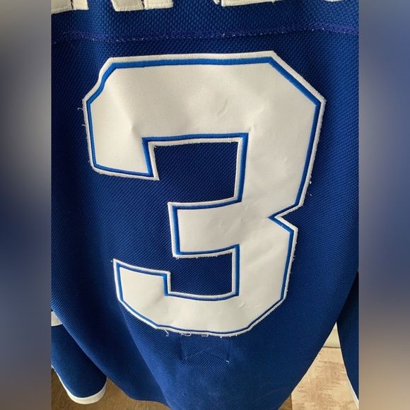 Vintage RBK CCM TORONTO MAPLE LEAFS Mens Hockey NHL Jersey #3 Phaneuf Size XL - Picture 7 of 16